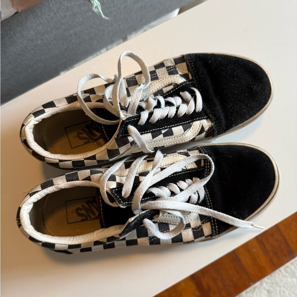 Vans Black and White Checkered Sneakers